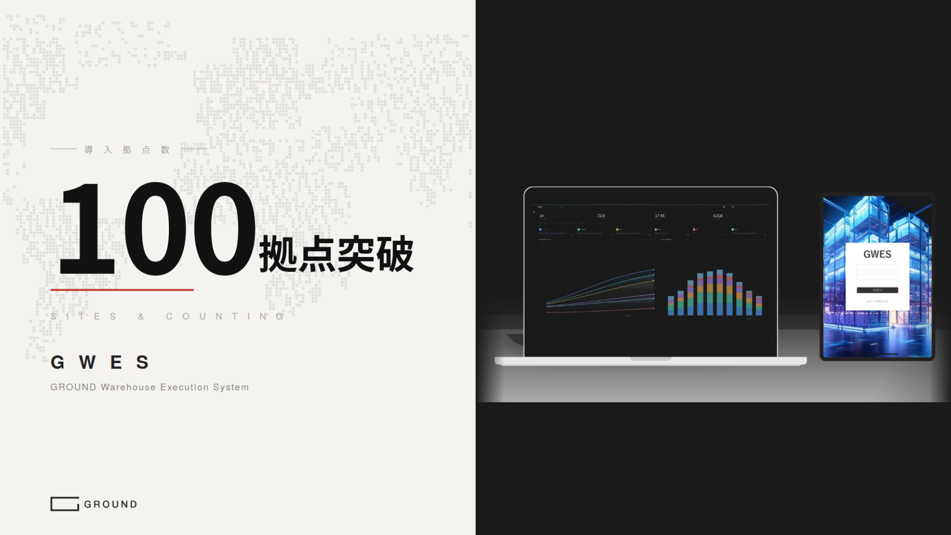 物流施設統合管理・最適化システム「GWES」、導入100拠点突破