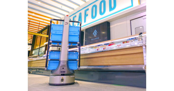 GROUND、食品スーパー・カスミへ自律型協働ロボット『PEER(ピア)』を追加導入